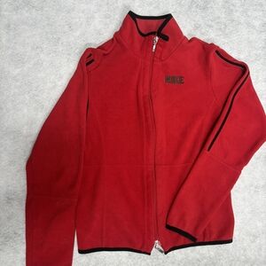 Nike Red Full-Zip Jacket with Black Trim